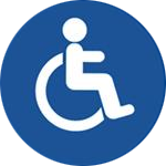 Blue Web Accessibility Icon